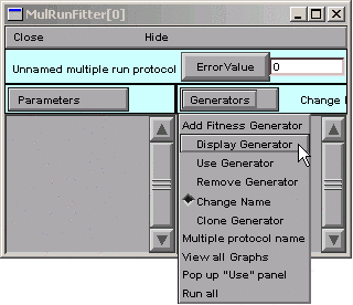 Displaying the generator