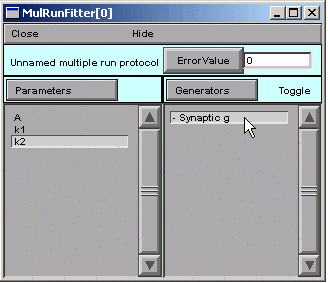 clicking on the generator